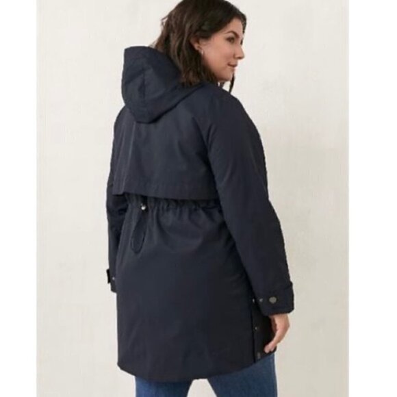 🩷 Penningtons Hooded Water - Repellent Jacket For Women. Color: Black. Size: 2XL - Picture 15 of 16